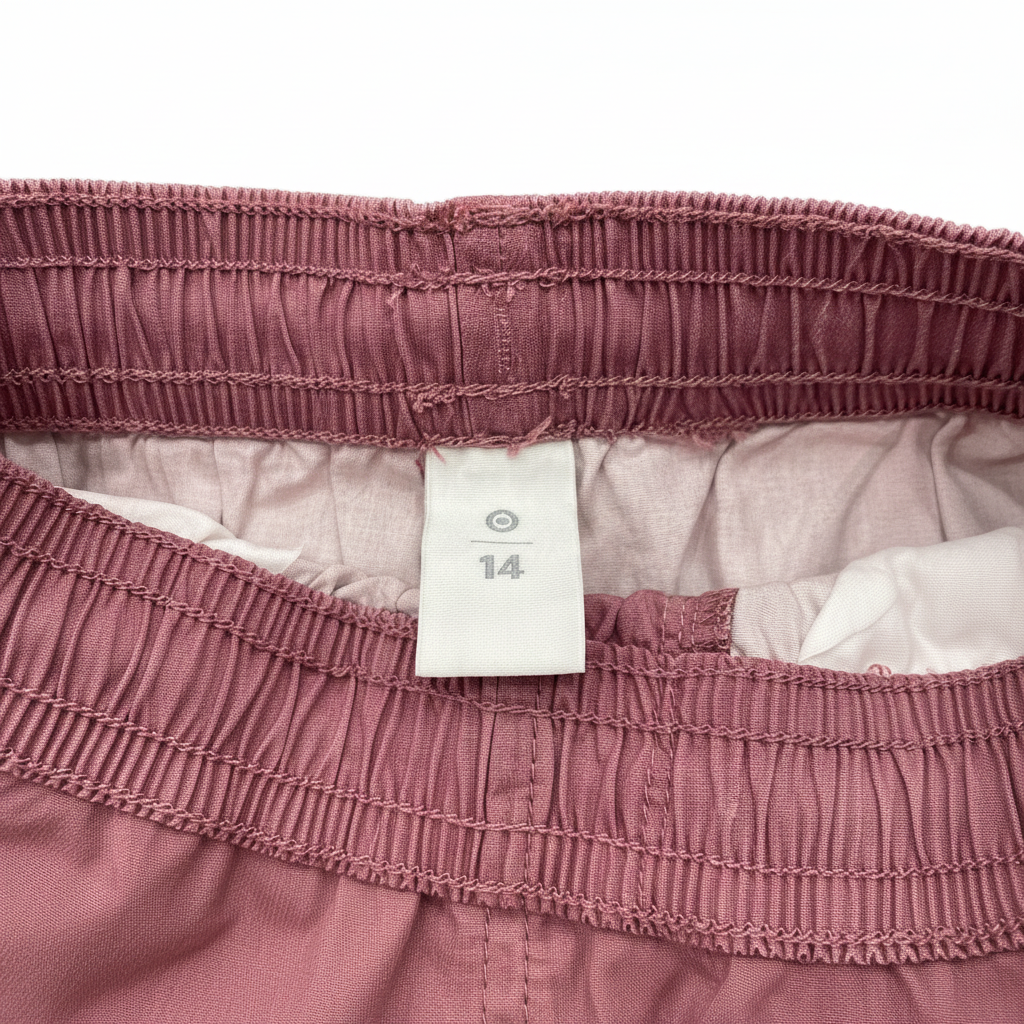 Kids Cali California Pink Washed Cotton Shorts Size 14