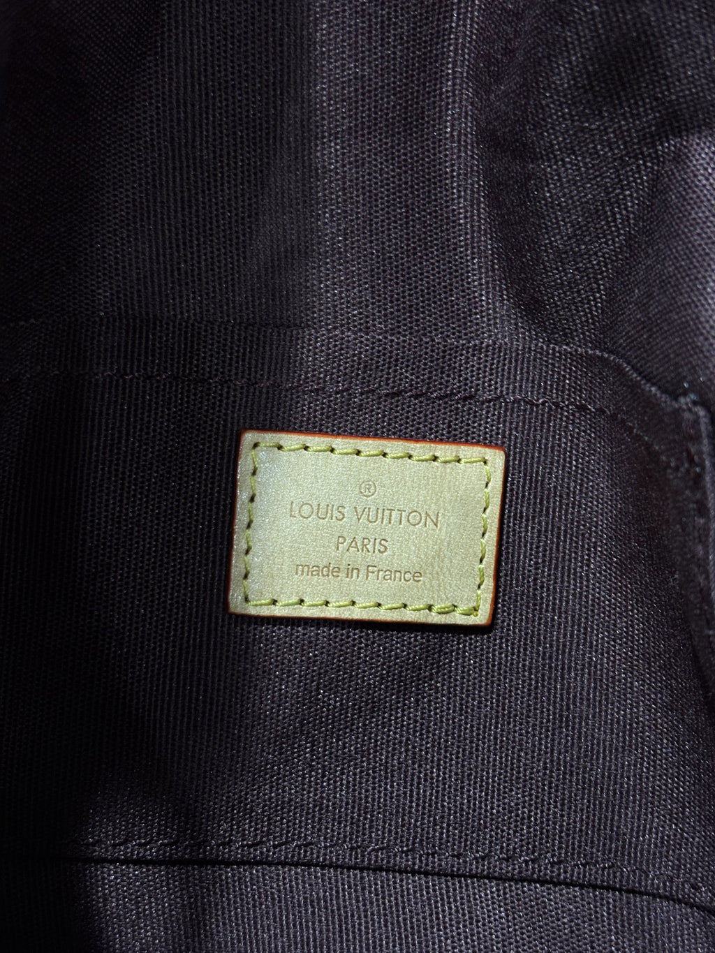 LOUIS VUITTON PARIS Brown Monogram Coated Canvas Crossbody B