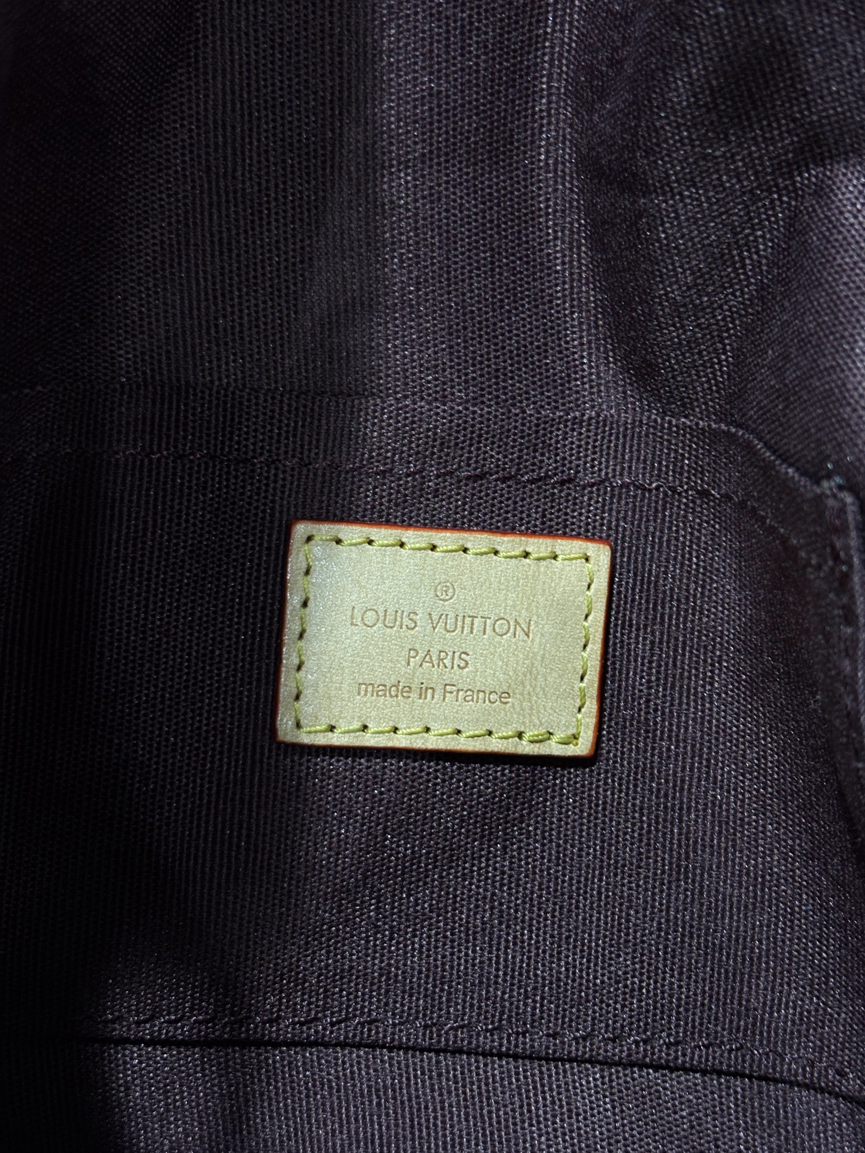 LOUIS VUITTON PARIS Brown Monogram Coated Canvas Crossbody B