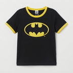 [WearU Generated:merch_clean_front] H&M Black Cotton Graphic Print Straight T-Shirt – front view