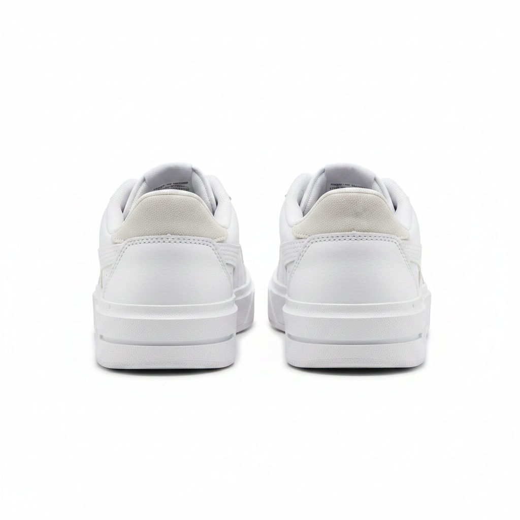 Puma Women's White Platform Leather Sneakers