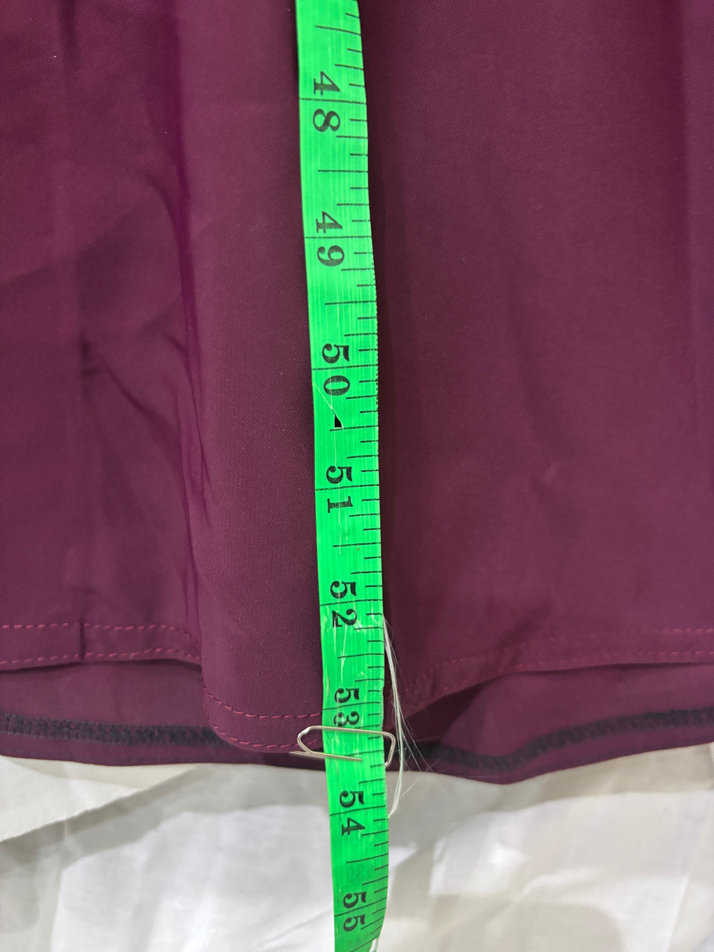 guess Deep Plum A-Line Abaya with Gold Fastening Details