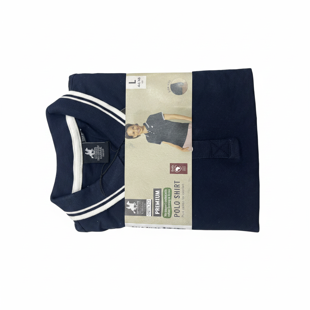 Esmara Women's Navy Blue Cotton Polo Shirt