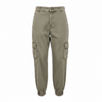 EN.ES Women's Olive Green Cargo Jogger Pants - Size US 2