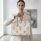 LV, LOUIS VUITTON PARIS made in France Off-White Monogram Gr