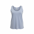 Women's Light Blue Scoop Neck Jersey Tank Top