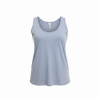 Women's Light Blue Scoop Neck Jersey Tank Top