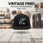 New Era Black Florida Marlins MLB Fitted Cap