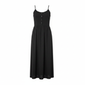 Esmara Women's Black Button-Front Midi Dress