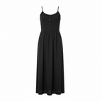 Esmara Women's Black Button-Front Midi Dress