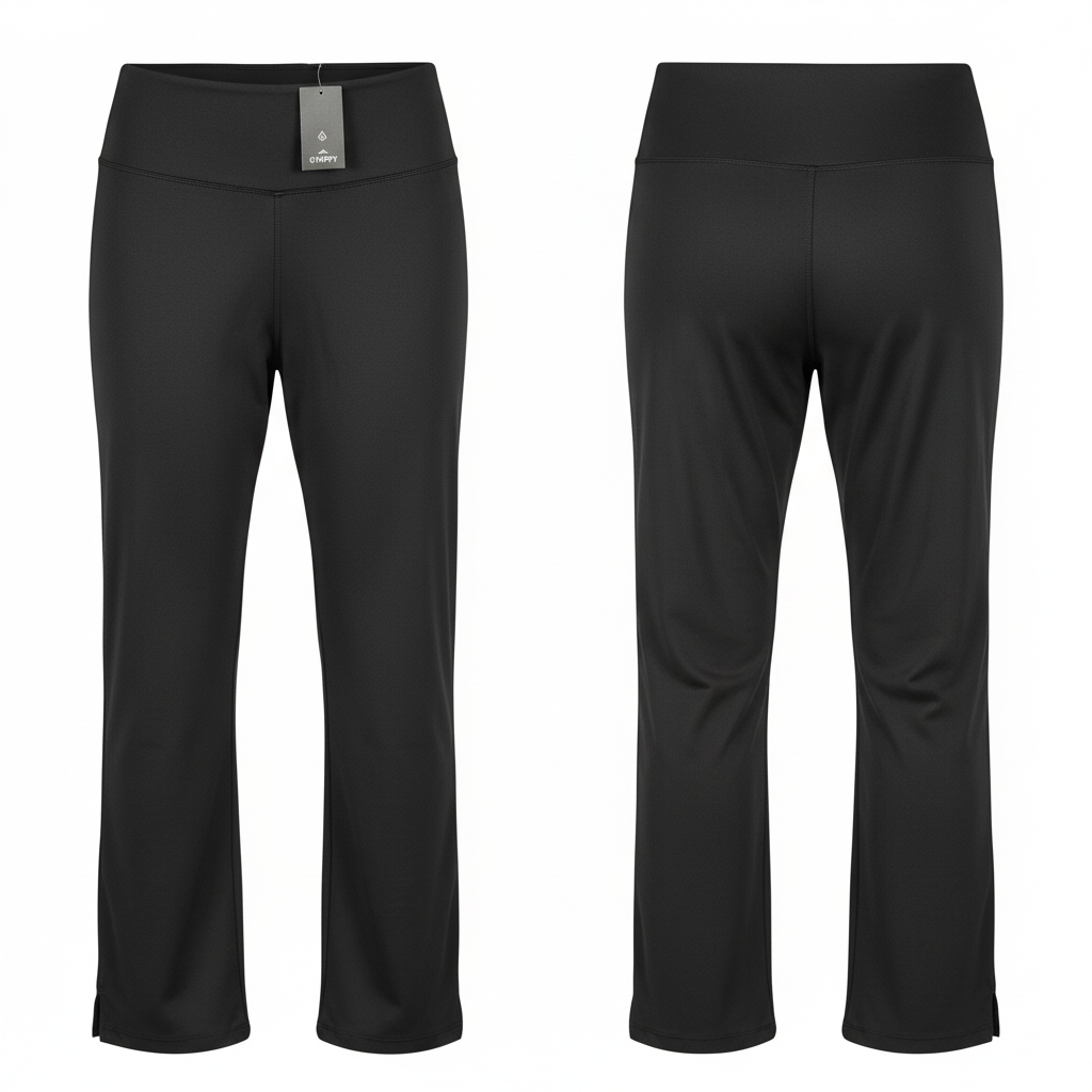 Crivit Women's Black Recycled Polyester Athletic Pants