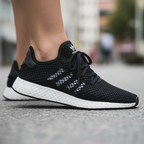 Adidas Deerupt Runner Black White Mesh Sneakers