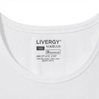 LIVERGY Men's Classic White Ribbed Cotton Tank Top