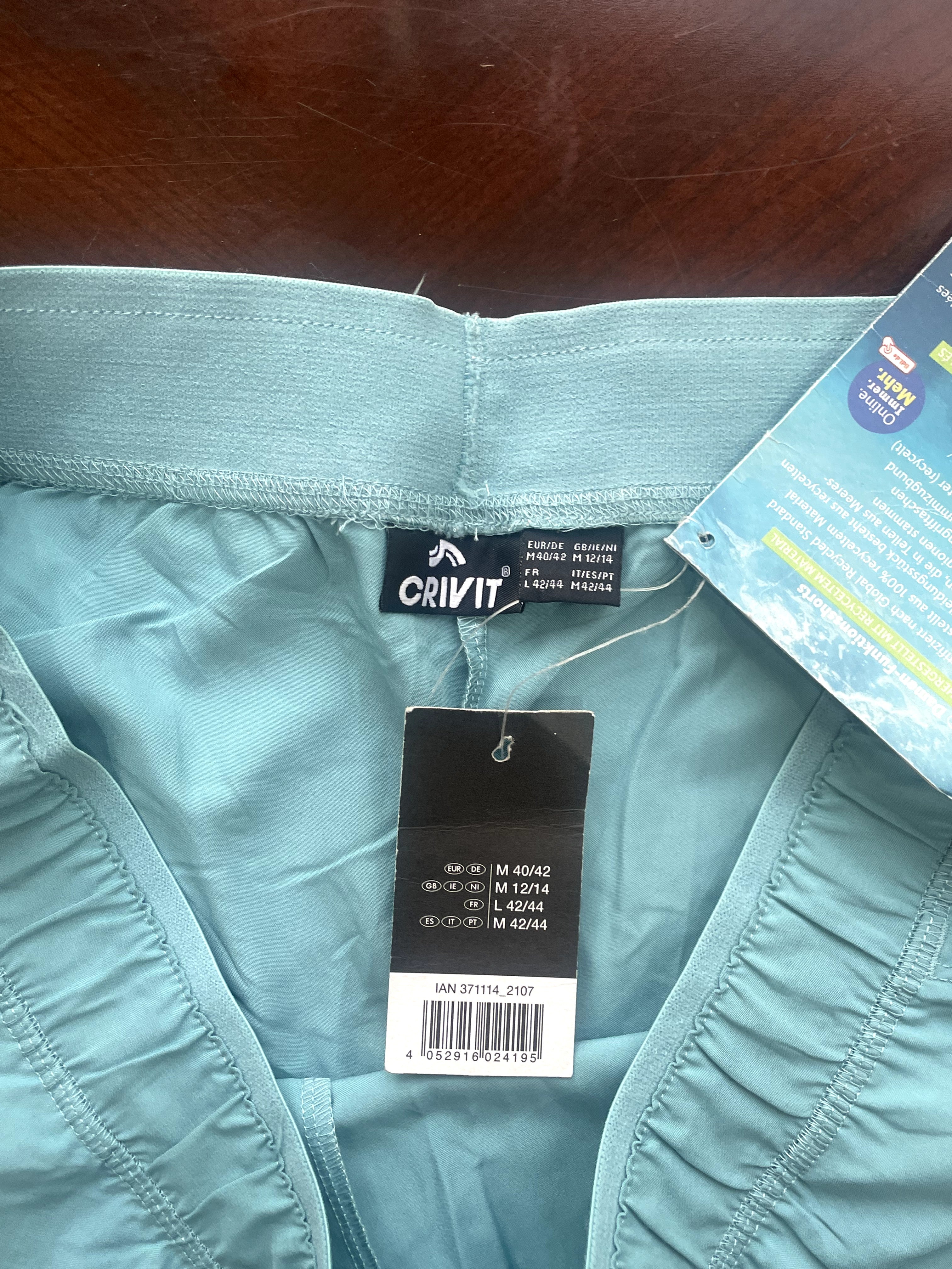 Aqua Blue Elasticated Waist Activewear Shorts
