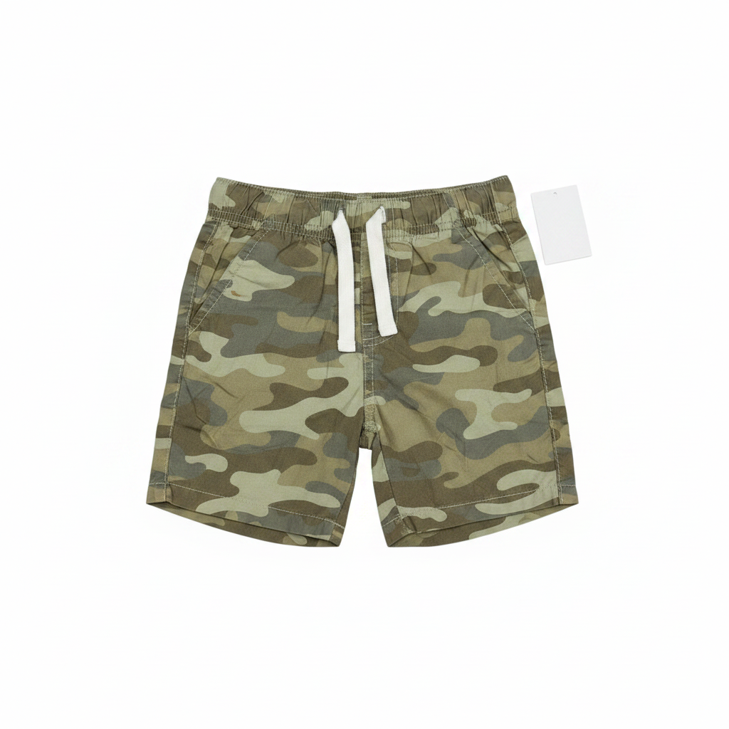 Anko Kids Green Camouflage Woven Shorts Size 3