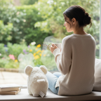Soft White Plush Ram Stuffed Animal Toy