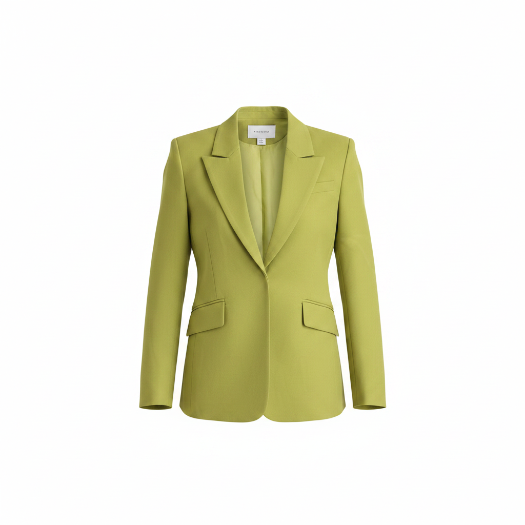 PRINCIPLES Women's Lime Green Tailored Single-Button Blazer