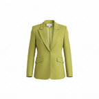 PRINCIPLES Women's Lime Green Tailored Single-Button Blazer