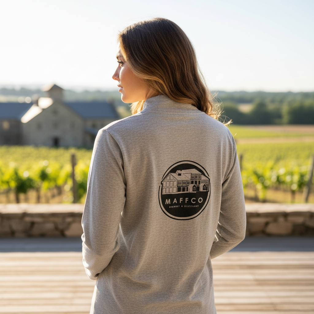 Maffco Brewery & Distillery Grey Marle Fleece Hoodie