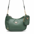PRADA Women's Forest Green Multi-Pouch Shoulder Bag