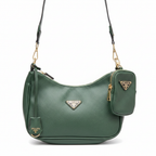 PRADA Women's Forest Green Multi-Pouch Shoulder Bag