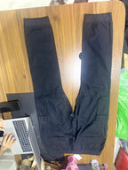 Divided H&M Black Cotton Tapered Cargo Jogger Pants