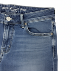 Women's Mid-Blue Straight Leg Denim Jeans