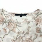 White Lace Trim Ribbed Camisole - Women's Size S
