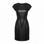 Esmara Women's Black Cotton Short Sleeve Mini Dress