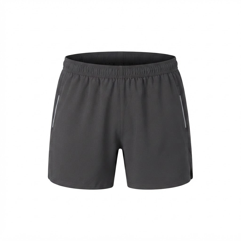 Men's Black Athletic Running Shorts