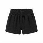 SHEIN Black Smocked Waist Infant Shorts