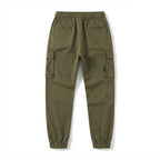 Men's Olive Green Cargo Jogger Trousers