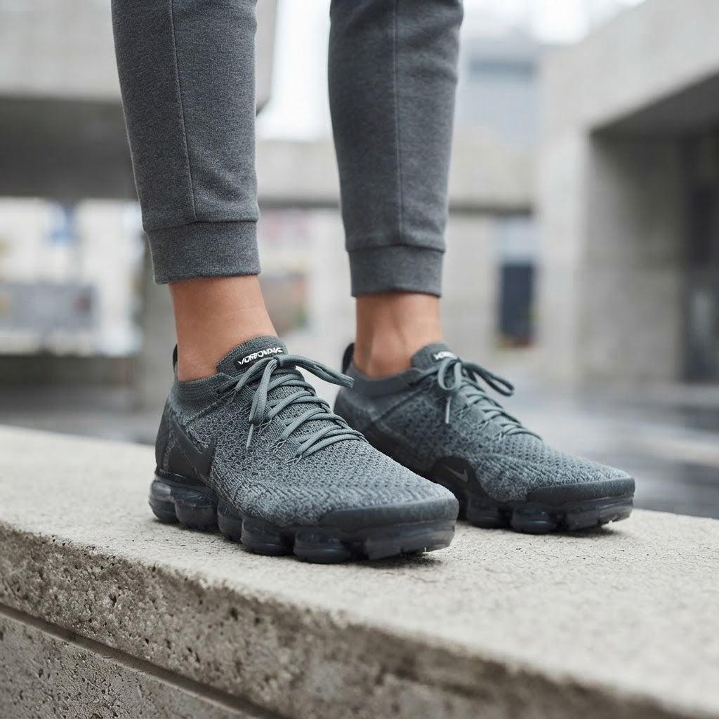 Grey Nike Air VaporMax Flyknit Sneakers