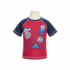 dymples. Kids Red and Navy Racing Graphic Raglan T-Shirt