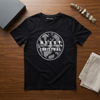 anko Black Merry Christmas Botanical Graphic T-Shirt XL