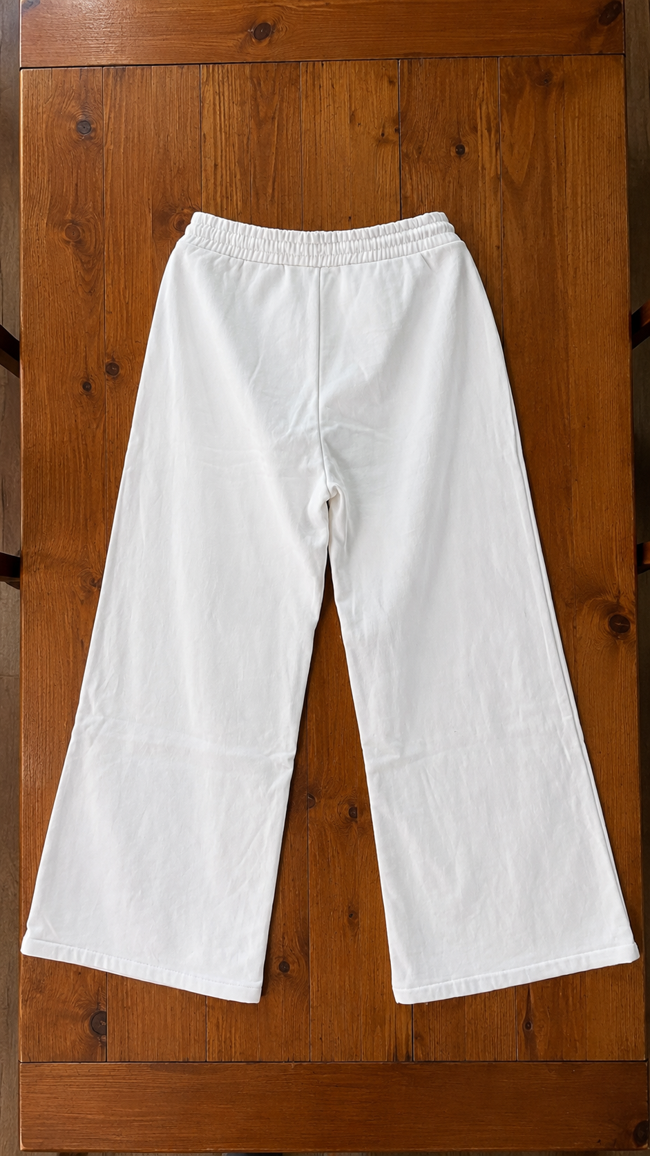 Max Women's White Wide-Leg Fleece Lounge Pants L-XL