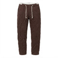 Francesco Smarto Women's Chocolate Brown Linen Blend Drawstr