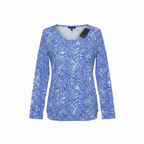 Esmara Women's Blue & White Floral Long Sleeve Top