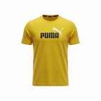 PUMA Women's Vibrant Yellow Graphic Relaxed T-Shirt