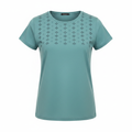 Esmara Women's Teal Cotton Blouse with Eyelet Detail