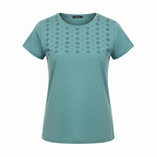 Esmara Women's Teal Cotton Blouse with Eyelet Detail