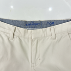 max Men's Beige Straight-Leg Cotton Chino Trousers