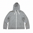 Premium Men's Heather Grey Full Zip-Up Hoodie