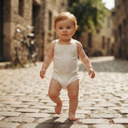 SHEIN White Ribbed Spaghetti Strap Baby Short Romper
