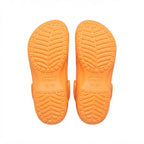 crocs Bright Orange Breathable Classic Clogs with Heel Strap