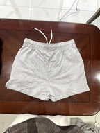 Light Grey Marl Jersey Shorts with Drawstring Waist