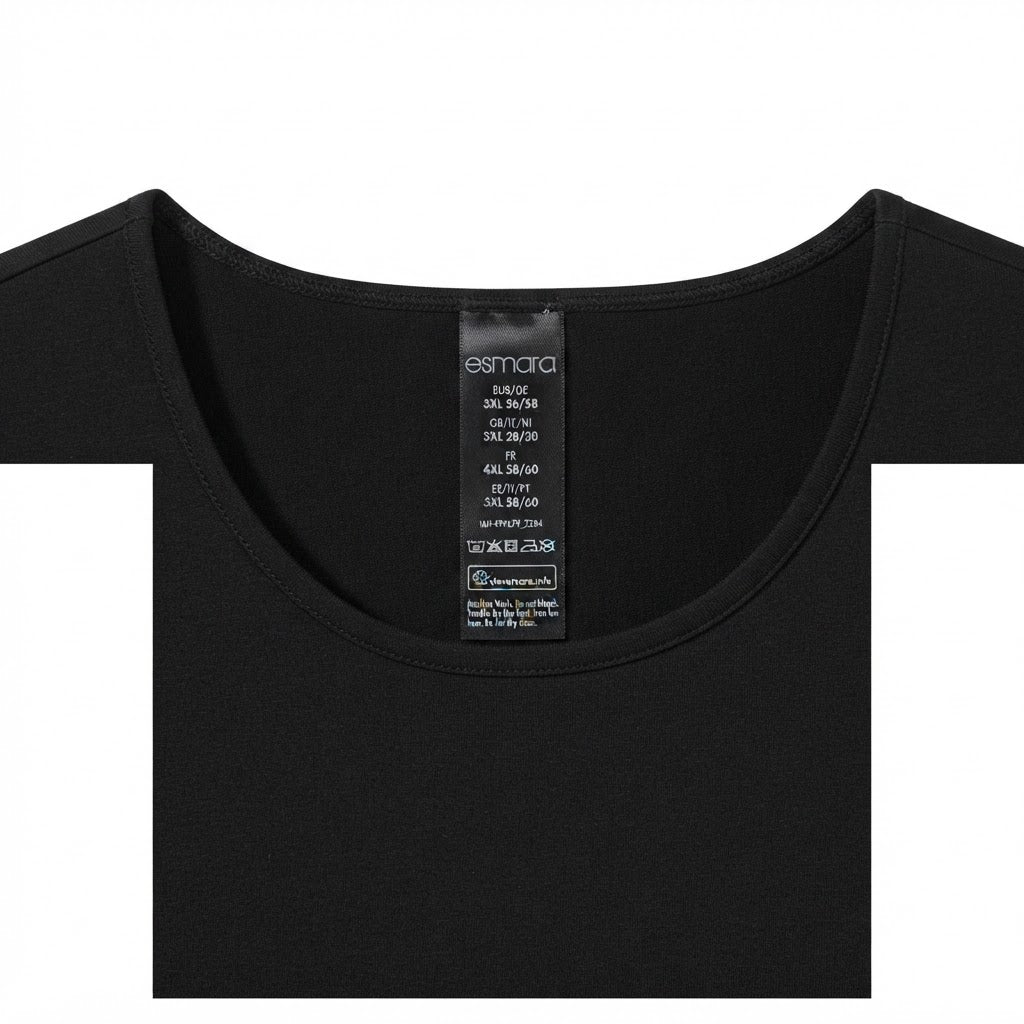 Women's Black Scoop Neck Cotton Tank Top