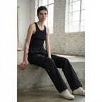 represent Black Wide Leg Cargo Trousers with Multi-Pocket Ut