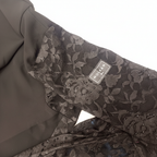 Elegant Black Abaya with Lace Panels and Sequins