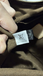 LOUIS VUITTON Monogram Canvas Crossbody Bag with Textile Str